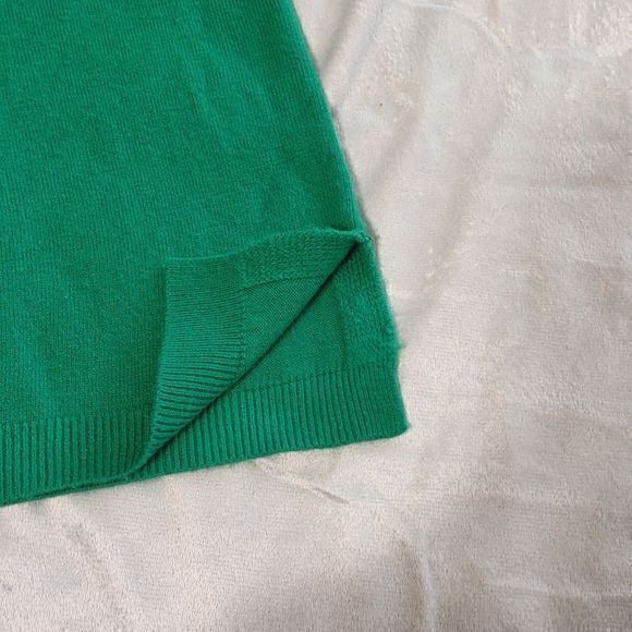 Vintage Quacker Factory Green Crew Neck Bedazzled Christmas Sweater‎ Sz S - Picture 7 of 7